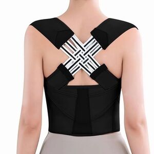 NWT Posture Corrector Adjustable Shoulder Straightener Support Brace